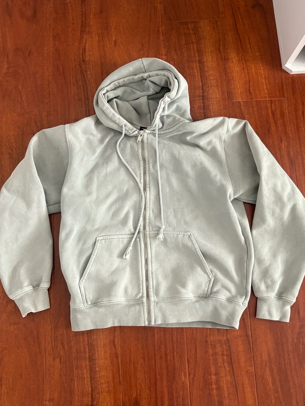 Brandy Melville Sage Green Zip-Up Hoodie